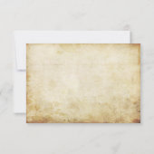 Hanging Heart Tree Vintage Wedding RSVP (Achterkant)