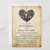 Hanging Heart Tree  Vrijgezellenfeest Kaart (Voorkant)