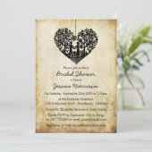 Hanging Heart Tree  Vrijgezellenfeest Kaart (Staand voorkant)