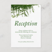 Hanging Ivy Greenery bruiloft receptie Informatiekaartje (Voorkant)