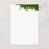 Hanging Ivy Greenery Wedding Accommodatie Informatiekaartje (Achterkant)