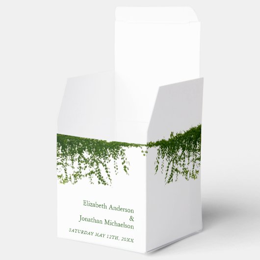 Hanging Ivy Greenery Wedding Bedankdoosjes (Geopend)