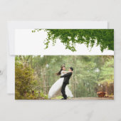 Hanging Ivy Greenery Wedding Bedankkaart (Achterkant)