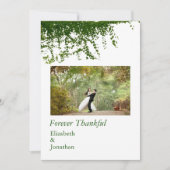 Hanging Ivy Greenery Wedding Bedankkaart (Voorkant)