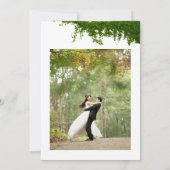 Hanging Ivy Greenery Wedding Bedankkaart (Achterkant)