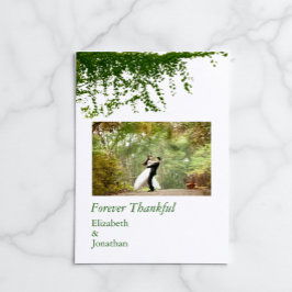 Hanging Ivy Greenery Wedding Bedankkaart