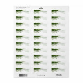 Hanging Ivy Greenery Wedding Etiket (Full Sheet)