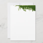 Hanging Ivy Greenery Wedding Kaart (Achterkant)