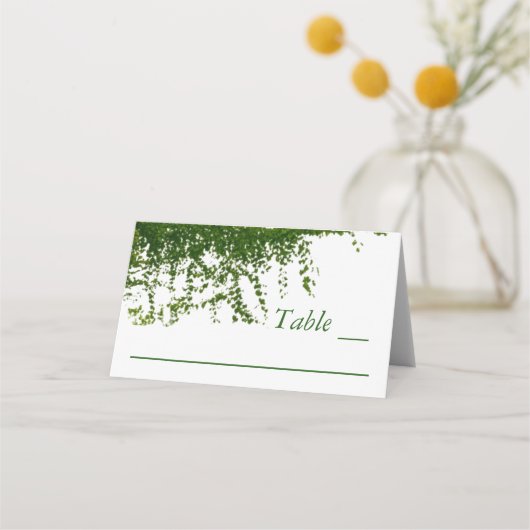 Hanging Ivy Greenery Wedding Plaatskaartje (Voorkant)