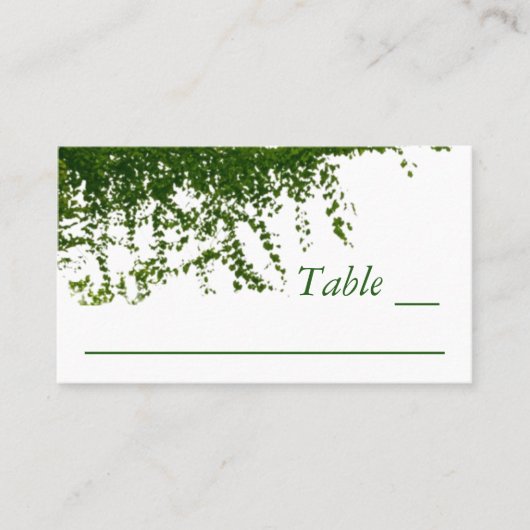 Hanging Ivy Greenery Wedding Plaatskaartje (Voorkant)