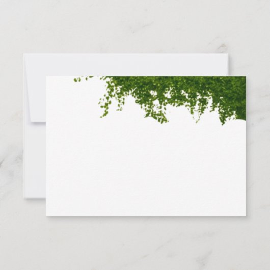 Hanging Ivy Greenery Wedding RSVP Kaartje (Achterkant)
