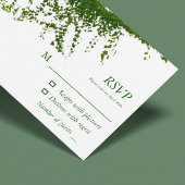 Hanging Ivy Greenery Wedding RSVP Kaartje