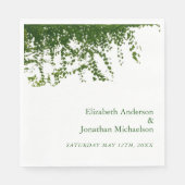 Hanging Ivy Greenery Wedding Servet (Voorkant)