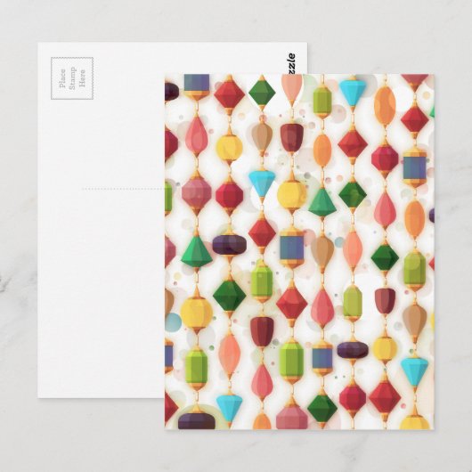 Hanging Jewels Beaded Curtain Briefkaart (Voorkant / Achterkant)