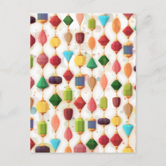Hanging Jewels Beaded Curtain Briefkaart (Voorkant)