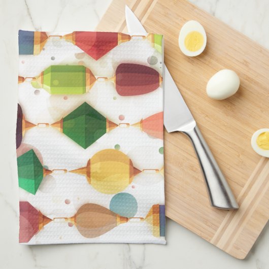 Hanging Jewels Beaded Curtain Theedoek (Quarter Fold)