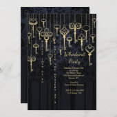 Hanging Keys Whole Invitation Kaart (Voorkant / Achterkant)