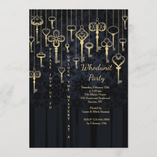 Hanging Keys Whole Invitation Kaart