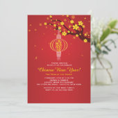 Hanging Lantern Invitation Kaart (Staand voorkant)