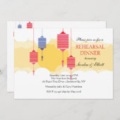 Hanging Lantern Invitation Kaart (Voorkant / Achterkant)