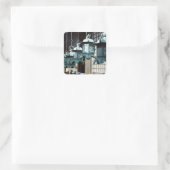 Hanging Lanterns - Kasuga Taisha, Nara, Japan Vierkante Sticker (Tas)