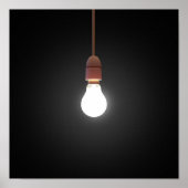 Hanging Lightbulb Poster (Voorkant)