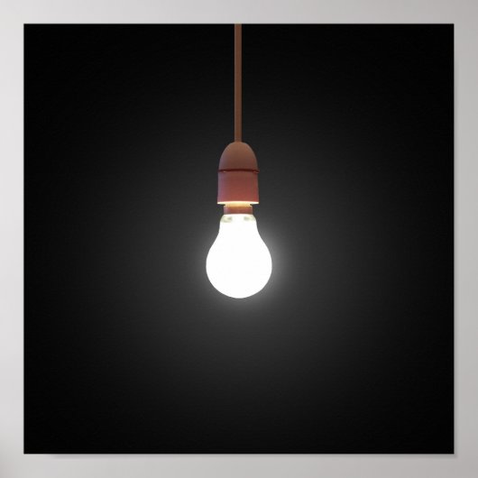 Hanging Lightbulb Poster (Voorkant)