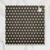 Hanging Love Hearts Little Lieverd Baby shower Bedankjes Labels (Achterkant)