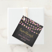 Hanging Love Hearts Little Lieverd Baby shower Bedankjes Labels (In situ)