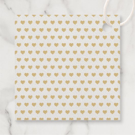 Hanging Love Hearts Little Lieverd Baby shower Bedankjes Labels (Achterkant)