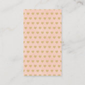 Hanging Love Hearts Little Lieverd Baby shower Informatiekaartje (Achterkant)