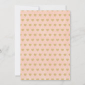 Hanging Love Hearts Little Lieverd Baby shower Kaart (Achterkant)