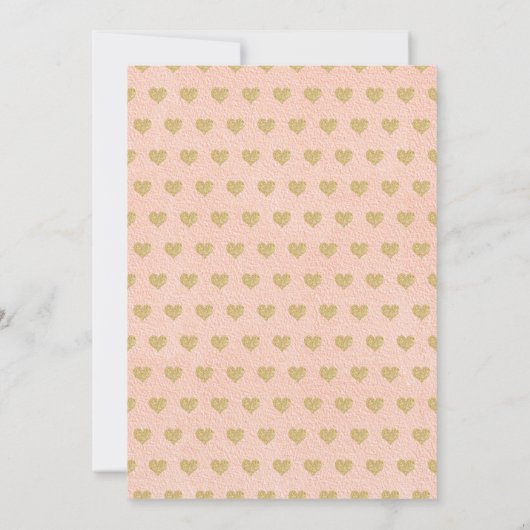 Hanging Love Hearts Little Lieverd Baby shower Kaart (Achterkant)