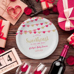 Hanging Love Hearts Little Lieverd Baby shower Papieren Bordje<br><div class="desc">Viel in stijl met deze leuke en moderne papieren borden van het baby shower. Het ontwerp is gemakkelijk te personaliseren met je eigen formulering en je familie en vrienden zullen enthousiast zijn als ze deze geweldige papieren borden zien. Overeenkomende objecten zijn te vinden in het collectie.</div>