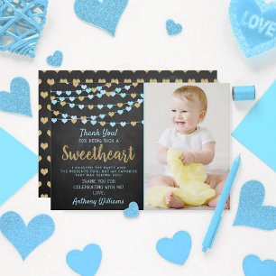 Hanging Love Hearts Little Sweeschatje Bedankkaart