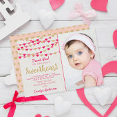 Hanging Love Hearts Little Sweeschatje Bedankkaart