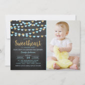 Hanging Love Hearts Little Sweeschatje Kaart (Voorkant)