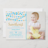 Hanging Love Hearts Little Sweeschatje Kaart (Voorkant)