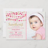 Hanging Love Hearts Little Sweeschatje Kaart (Voorkant)