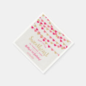 Hanging Love Hearts Little Sweeschatje Servet (Hoek)