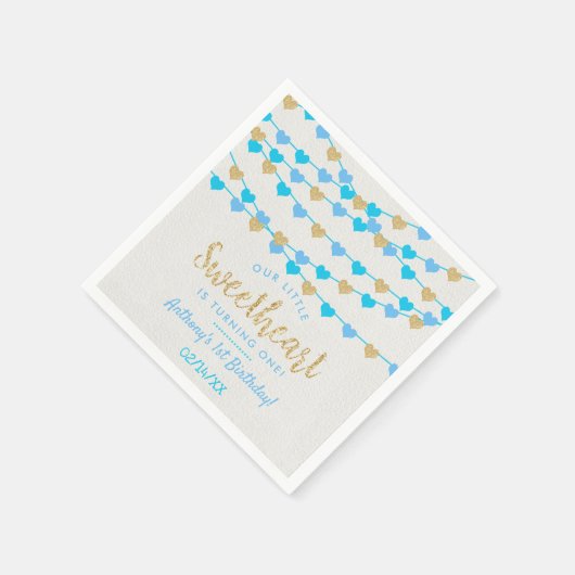 Hanging Love Hearts Little Sweeschatje Servet (Hoek)