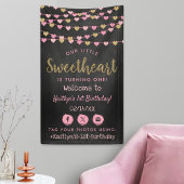 Hanging Love Hearts Sweetheart Birthday Welcome Spandoek