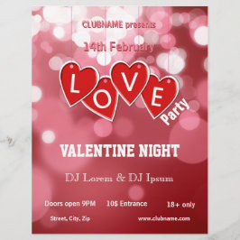 Hanging Love Sticker Hearts Valentijnse party Flye Flyer
