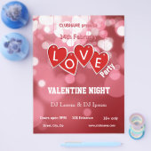 Hanging Love Sticker Hearts Valentijnse party Flye Flyer (Enkel)