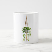 Hanging Macrame Plant Holder Boho Mug Grote Koffiekop (Voorkant)