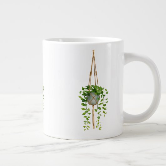 Hanging Macrame Plant Holder Boho Mug Grote Koffiekop (Rechts)