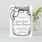 Hanging Mason Jar Kaart (Staand voorkant)