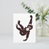 Hanging Monkey Briefkaart (Staand voorkant)