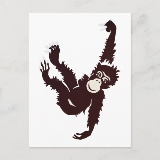 Hanging Monkey Briefkaart (Voorkant)
