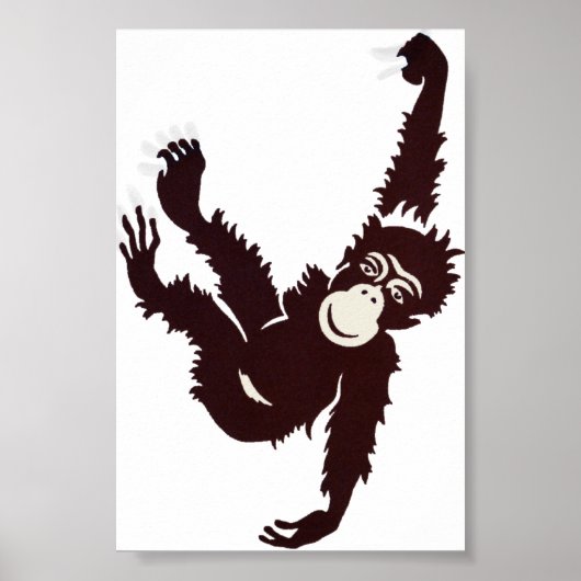 Hanging Monkey Poster (Voorkant)